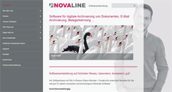 Desktop Screenshot of novaline.de