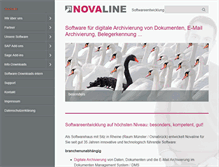 Tablet Screenshot of novaline.de